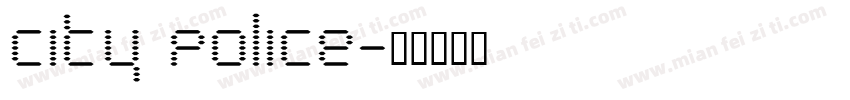 City Police字体转换